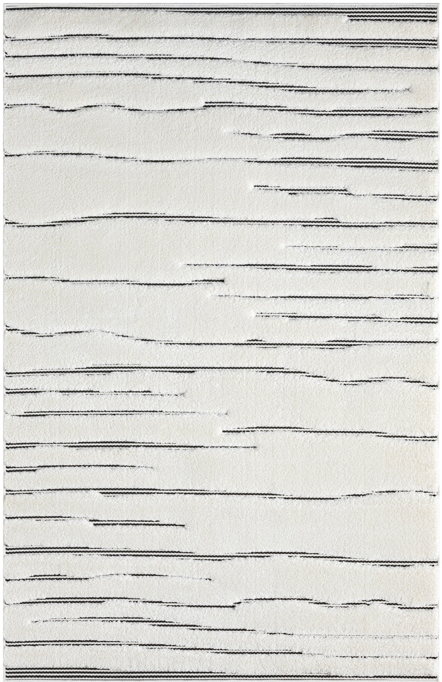 Natural Torn White Rug
